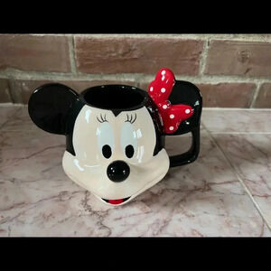 NEW Disney Minnie Mouse Figural Head Coffee Tea Mug
